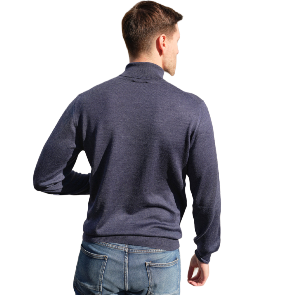 Maglia Uomo Dolcevita Cashmere Uomo, Seta e Lana Merino