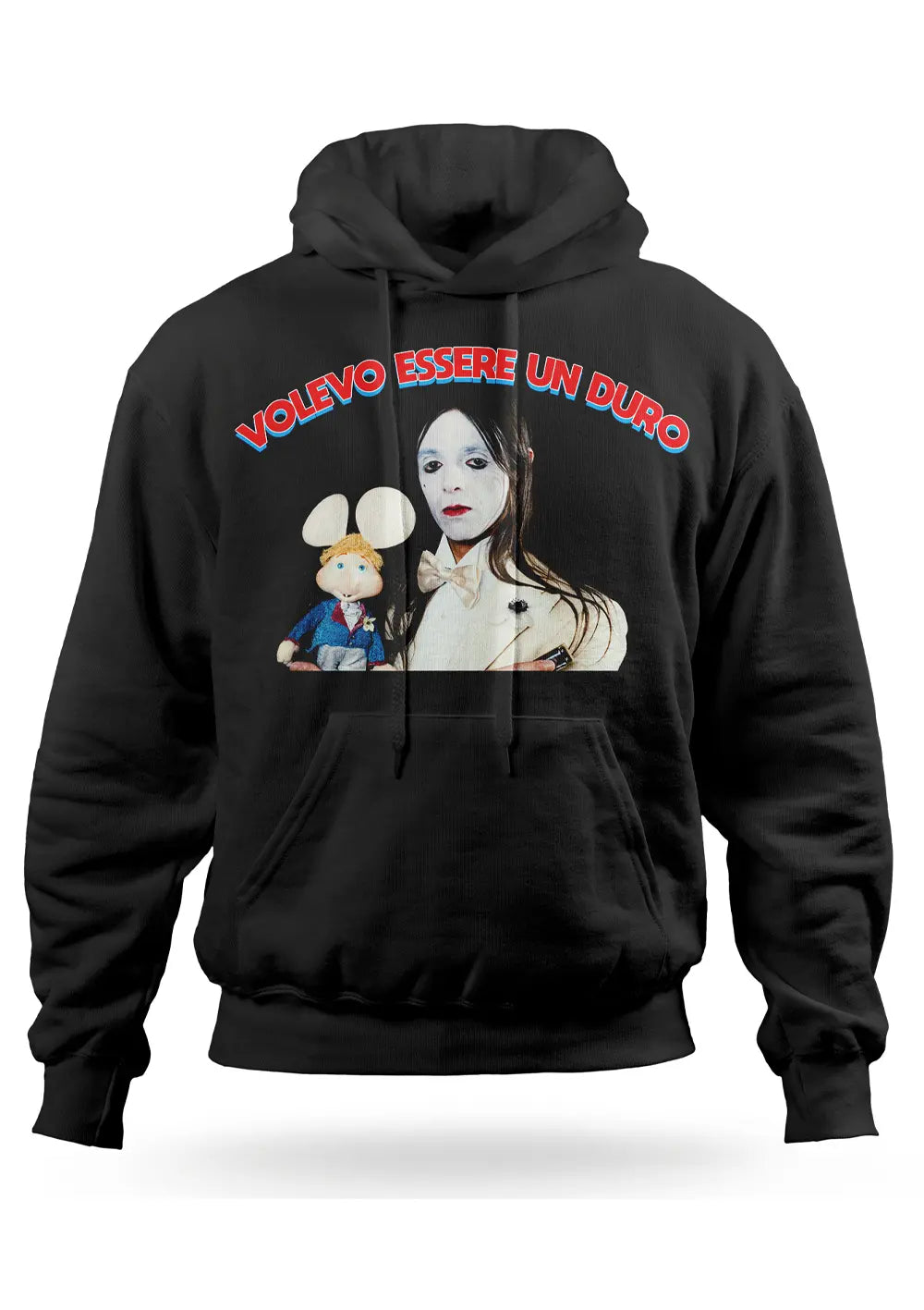 Felpa con Cappuccio Lucio Corsi Topo Gigio Volevo essere un duro