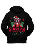 Felpa Stranger Things Christmas Style Demogorgone Con Cappuccio Retro