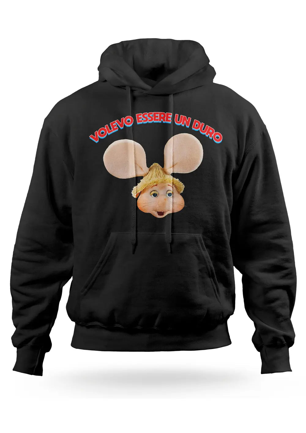 Felpa con Cappuccio Lucio Corsi Topo Gigio Volevo essere un duro